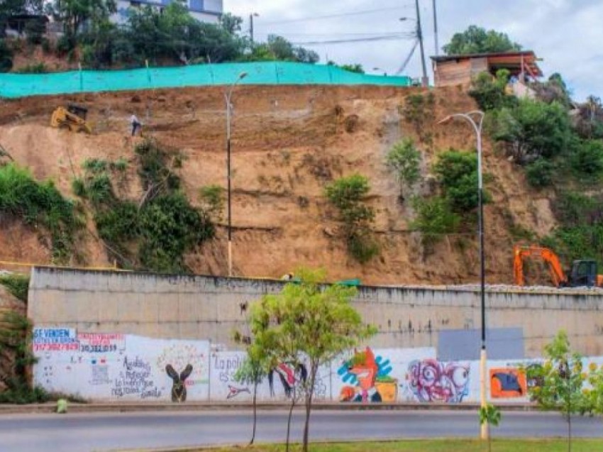 Obra de mitigación en talud de Bellavista avanza a buen ritmo